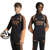 adidas Arsenal Trainingstrui 1/4-Zip 2026-2027 Kids Zwart Oranje