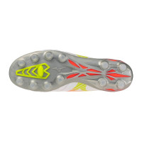 Mizuno Morelia Neo V Beta Pro Gras Voetbalschoenen (FG) Wit Oranje Limoen