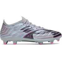 Under Armour Shadow Pro 4 Gras Voetbalschoenen (FG) Grijs Zwart Roze