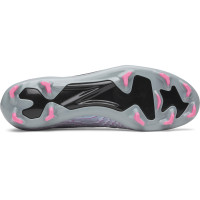 Under Armour Shadow Pro 4 Gras Voetbalschoenen (FG) Grijs Zwart Roze