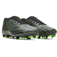 Under Armour Shadow Select 4 Gras Voetbalschoenen (FG) Zwart Metallic Black Neongroen