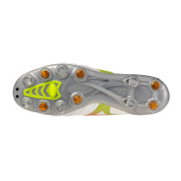 Mizuno Morelia Neo V Beta Elite Crampons Vissés Chaussures de Foot (SG) Blanc Orange Lime