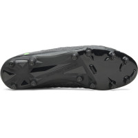 Under Armour Magnetico Select 6 Gazon Naturel Chaussures de Foot (FG) Noir Metallic Black Vert Néon