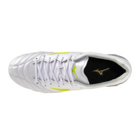 Mizuno Monarcida Neo III Elite Gazon Naturel Chaussures de Foot (FG) Blanc Lime Orange