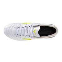 Mizuno Monarcida Neo III Pro Gazon Naturel Chaussures de Foot (FG) Blanc Lime Orange