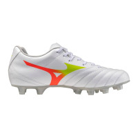 Mizuno Monarcida Neo III Select Gazon Naturel Chaussures de Foot (FG) Blanc Lime Orange