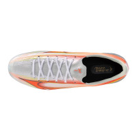 Mizuno Alpha III Japan Gazon Naturel Chaussures de Foot (FG) Blanc Orange Lime