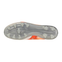 Mizuno Alpha III Pro Gazon Naturel Chaussures de Foot (FG) Blanc Orange Lime