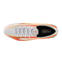Mizuno Alpha III Pro Gazon Naturel Chaussures de Foot (FG) Blanc Orange Lime