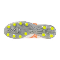 Mizuno Morelia Neo V Beta Select Gras Voetbalschoenen (FG) Wit Oranje Limoen