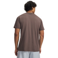 Under Armour Left Chest Logo T-Shirt Bruin Zwart