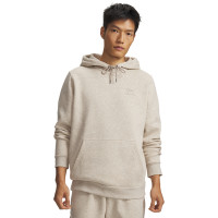 Under Armour Essential Icon Fleece Trainingspak Hooded Lichtgrijs Beige