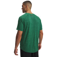 Chemise d'entraînement texturée Under Armour Tech vert foncé noir