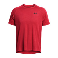 Under Armour Tech Textured Trainingsshirt Rood Zwart