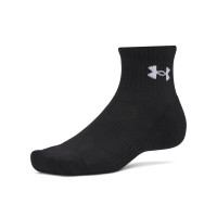 Under Armour Performance Quarter Sprotsokken 3-Pack Zwart Wit