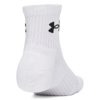 Under Armour Performance Quarter Sprotsokken 3-Pack Wit Zwart