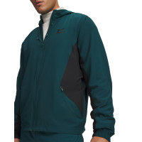 Survêtement tissé Under Armour Tech Sport entièrement zippé vert foncé noir
