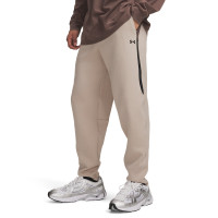 Under Armour Unstoppable Fleece Trainingspak Beige Bruin Zwart