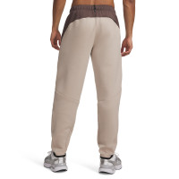 Under Armour Unstoppable Fleece Joggingbroek Beige Bruin Zwart