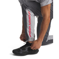 Under Armour Tech Utility Woven Trainingsbroek Donkergrijs Lichtgrijs Rood