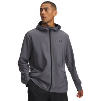 Under Armour Unstoppable Woven Jack Donkergrijs Zwart
