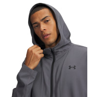 Under Armour Unstoppable Woven Jack Donkergrijs Zwart