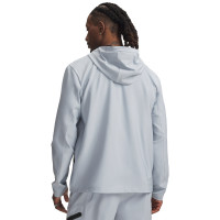 Under Armour Unstoppable Woven Jack Lichtgrijs Zwart