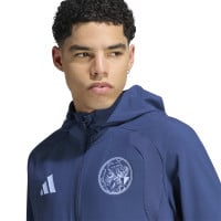 Veste d'entraînement adidas Ajax Tiro Travel 2026-2027 bleu foncé bleu clair