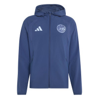 Veste d'entraînement adidas Ajax Tiro Travel 2026-2027 bleu foncé bleu clair
