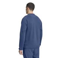 adidas Ajax Tiro Travel Crew Sweater 2026-2027 Donkerblauw Lichtblauw