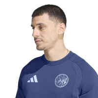 Survêtement adidas Ajax Tiro Travel Crew 2026-2027 bleu foncé bleu clair