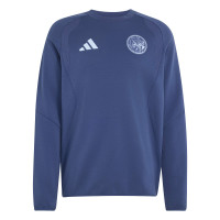 Survêtement adidas Ajax Tiro Travel Crew 2026-2027 bleu foncé bleu clair