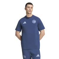 Ensemble complet adidas Ajax Tiro Travel 2026-2027 bleu foncé bleu clair