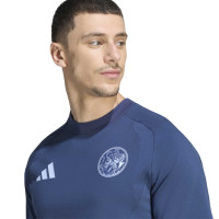 Ensemble complet adidas Ajax Tiro Travel 2026-2027 bleu foncé bleu clair