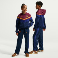 Nike FC Barcelona Sportswear Trainingspak 2026-2027 Kids Donkerblauw Rood Geeloranje