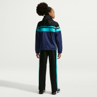 Survêtement Nike FC Barcelona Sportswear 2026-2027 pour Enfants, noir, bleu foncé, bleu sarcelle, jaune doré