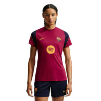 Nike FC Barcelona Strike Trainingsshirt 2026-2027 Dames Rood Donkerblauw Geel