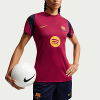 Nike FC Barcelona Strike Trainingsshirt 2026-2027 Dames Rood Donkerblauw Geel