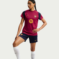 Nike FC Barcelona Strike Trainingsshirt 2026-2027 Dames Rood Donkerblauw Geel