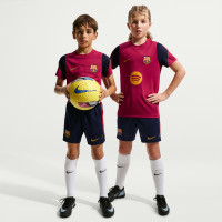 Nike FC Barcelone Strike Short d'Entraînement 2026-2027 Enfants Bleu Foncé Rouge Jaune