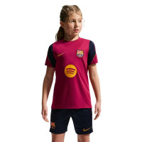Nike FC Barcelone Strike Maillot d'Entraînement 2026-2027 Enfants Rouge Bleu Foncé Jaune