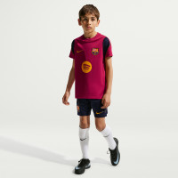Nike FC Barcelone Strike Maillot d'Entraînement 2026-2027 Enfants Rouge Bleu Foncé Jaune