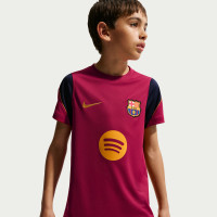 Nike FC Barcelone Strike Maillot d'Entraînement 2026-2027 Enfants Rouge Bleu Foncé Jaune