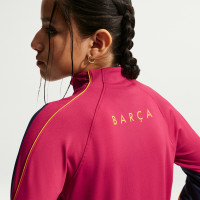 Nike FC Barcelone Strike Survêtement 1/4-Zip 2026-2027 Enfants Rouge Bleu Foncé Jaune