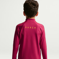 Nike FC Barcelone Strike Survêtement 1/4-Zip 2026-2027 Enfants Rouge Bleu Foncé Jaune