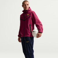 Nike FC Barcelona Tech Woven Trainingspak Hooded Full-Zip 2026-2027 Rood Donkerblauw Geel
