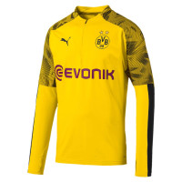 PUMA Borussia Dortmund 1/4 Zip Trainingstrui 2019-2020 Geel Zwart