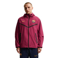 Nike FC Barcelona Tech Woven Windrunner Jack 2026-2027 Rood Geel Zwart