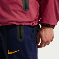 Nike FC Barcelona Tech Woven Trainingspak Hooded Full-Zip 2026-2027 Rood Donkerblauw Geel