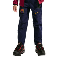 Nike FC Barcelone Tech Woven Pantalon d'Entraînement 2026-2027 Enfants Bleu Foncé Jaune